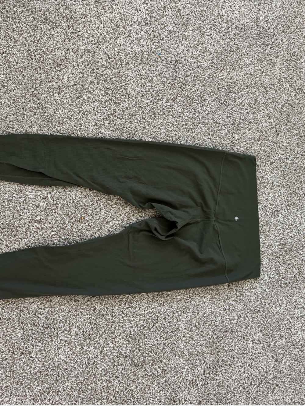 Women’s Ribbed Olive Green Lululemon Align Pants - Tag removed